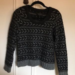 Rag & Bone Black and Metallic Sweater